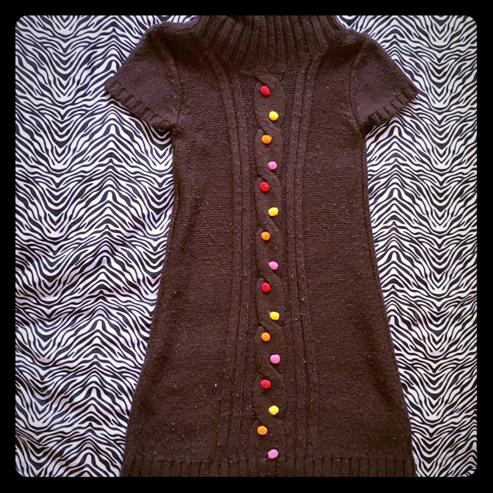 Turtleneck winter dress